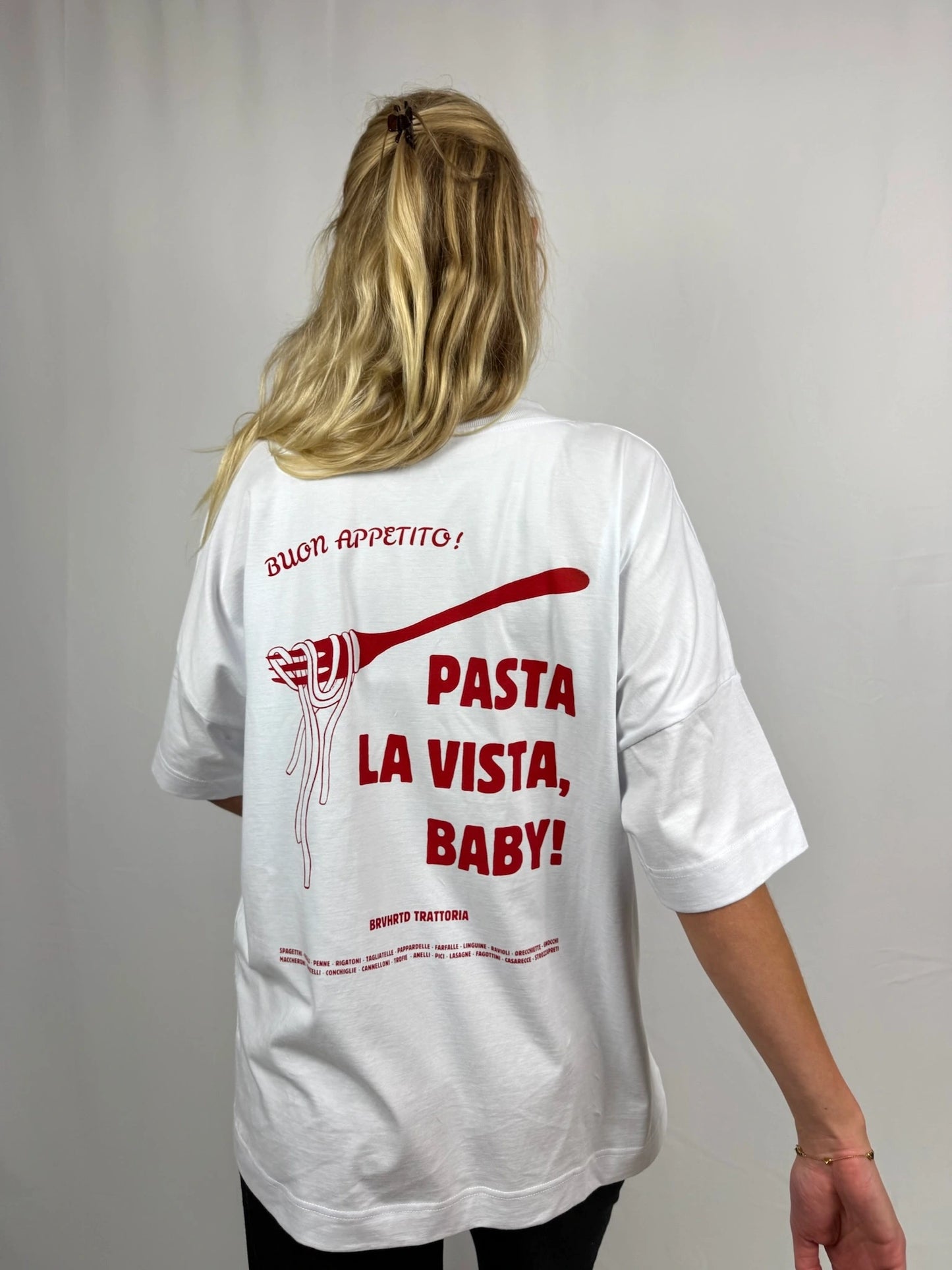 Oversized Shirt 'Courage' mit Pasta La Vista Design