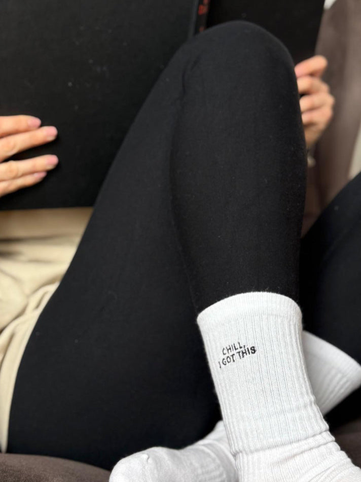 'Bravehearted' Socks mit CHILL, I GOT THIS Design