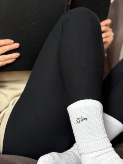 'Bravehearted' Socks mit CHILL, I GOT THIS Design